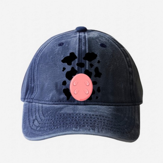 Discover Cow Utters Costume Washed Denim Baseball Caps Funny Cute Halloween