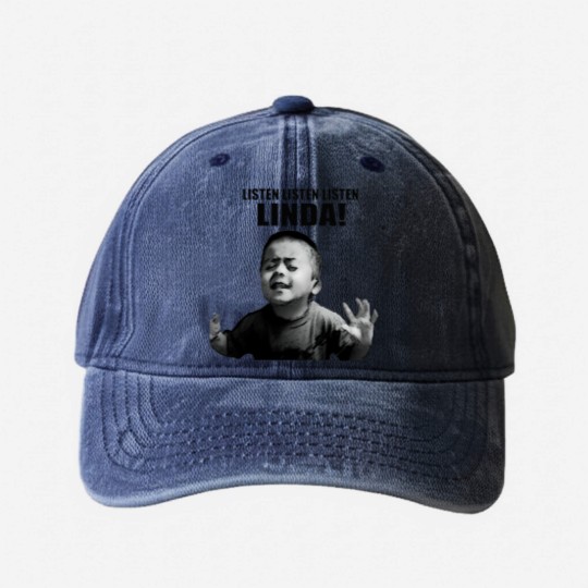 Discover listen linda Washed Denim Baseball Caps
