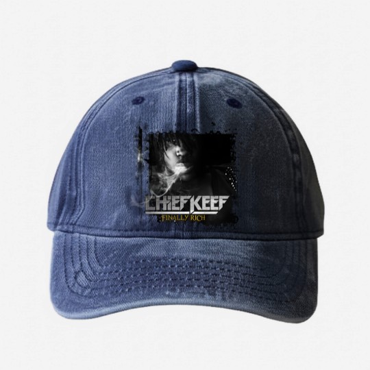Discover Chief Keef Delux Cover Washed Denim Baseball Caps