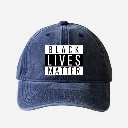 Discover black lives matter mask Washed Denim Baseball Caps