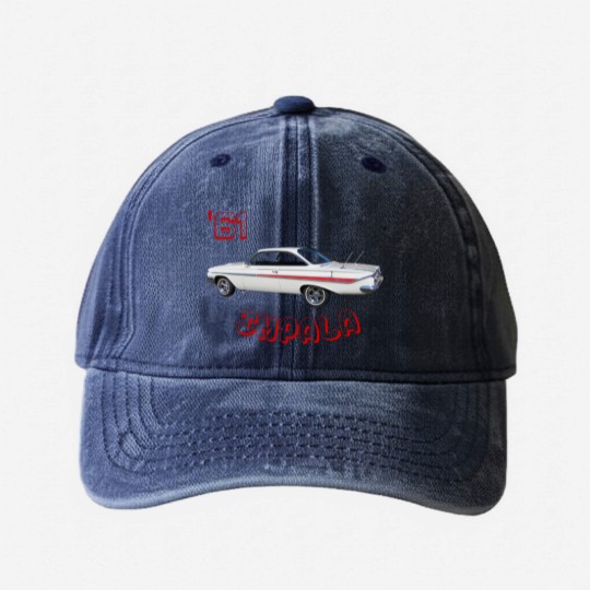 Discover Impala 1961 Bubble Top Hard Top Washed Denim Baseball Caps