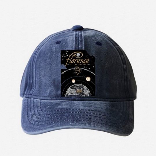 Discover Vintage Florence And The Machine Washed Denim Baseball Caps