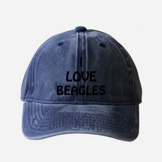 Discover Barry Loves Beagles - Beagles - Washed Denim Baseball Caps
