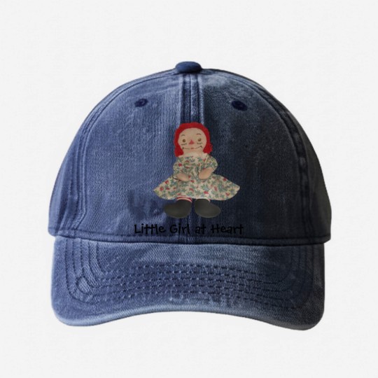 Discover Raggedy Doll Washed Denim Baseball Caps