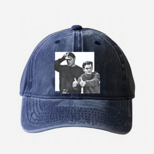 Discover Chandler Bing-Joey Tribbiani Washed Denim Baseball Caps Bing Tribbiani Washed Denim Baseball Caps