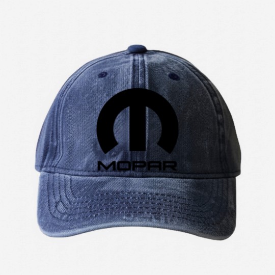 Discover Mopar Life Washed Denim Baseball Caps