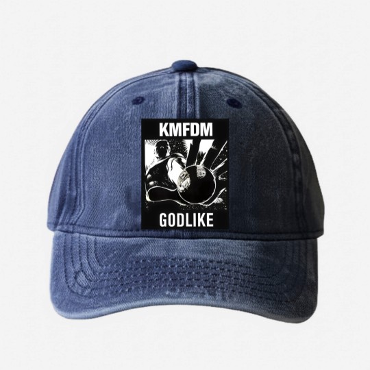 Discover KMFDM Band Classic Washed Denim Baseball Caps
