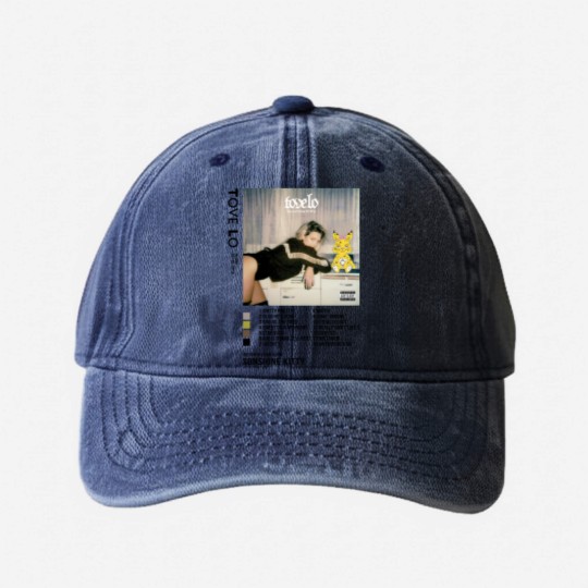 Discover Tove Lo Sunshine Kitty Album  Poster Washed Denim Baseball Caps