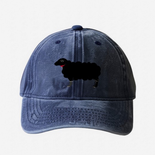 Discover The Black Sheep Washed Denim Baseball Caps