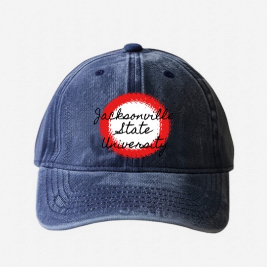 Discover Jacksonville State University   Jacksonville State University Washed Denim Baseball Caps
