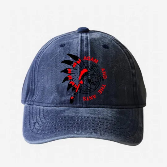 Discover Adam Ant Washed Denim Baseball Caps