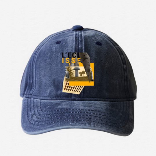 Discover L_ Eclisse - Michelangelo Antonioni Washed Denim Baseball Caps
