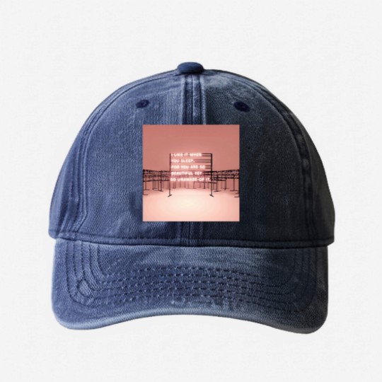 Discover THE 1975 I like it when you sleep for you are so beautiful yet so unaware of it. TSh Washed Denim Baseball Caps