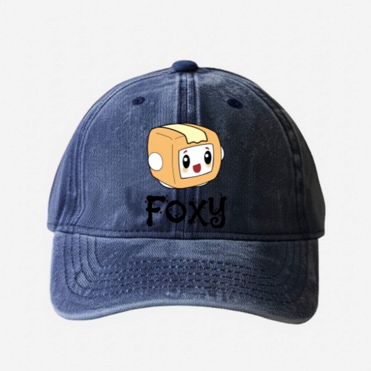 Discover Lankybox Boxy Washed Denim Baseball Caps