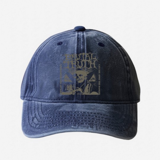 Discover Brutal Truth Washed Denim Baseball Caps