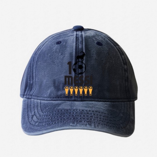 Discover Messi - Messi - Washed Denim Baseball Caps
