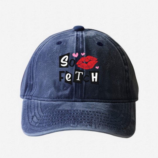 Discover So Fetch Mean Girls Inspired Washed Denim Baseball Caps | Mean Girls Movie Quotes