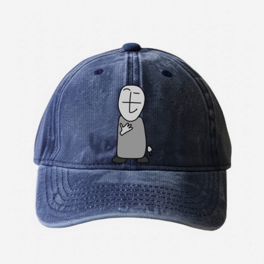 Discover Grunt Fingers Crossed Madness Combat Washed Denim Baseball Caps