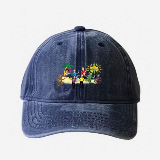 Discover Dancinat Wiggle Bay! Washed Denim Baseball Caps