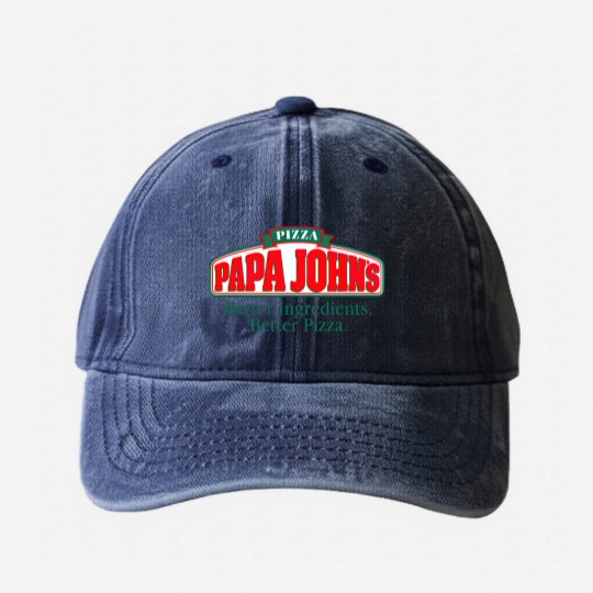 Discover PAPA JOHNS Washed Denim Baseball Caps