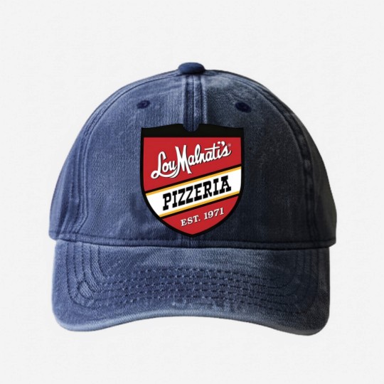 Discover Lou Malnati_s Pizza Washed Denim Baseball Caps