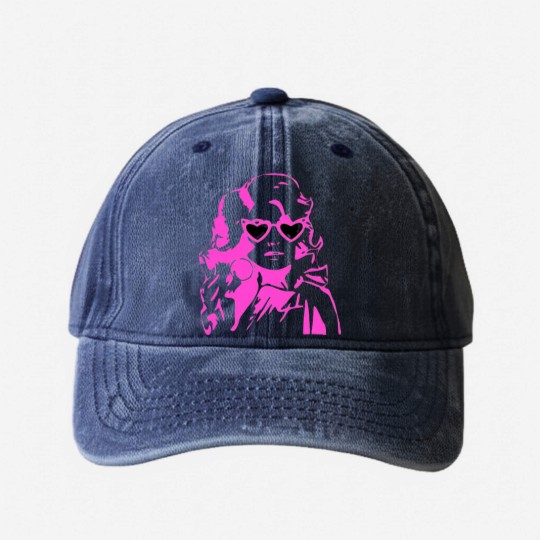 Discover Dolly Parton Washed Denim Baseball Caps