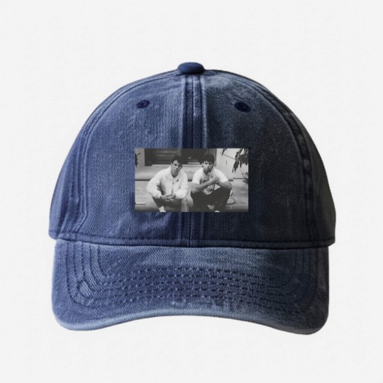 Discover Mendendez Brothers Unisex Washed Denim Baseball Caps, Erik and Lyle Menendez Washed Denim Baseball Caps