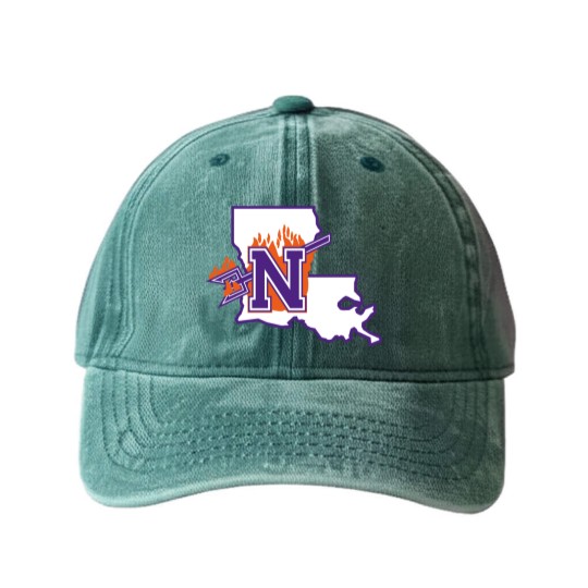 Discover Demons-Northwestern state Washed Denim Baseball Caps