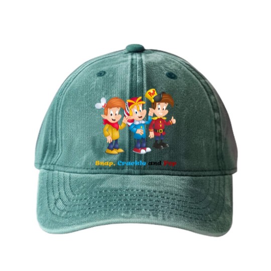 Discover Snap, Crackle and Pop Washed Denim Baseball Caps