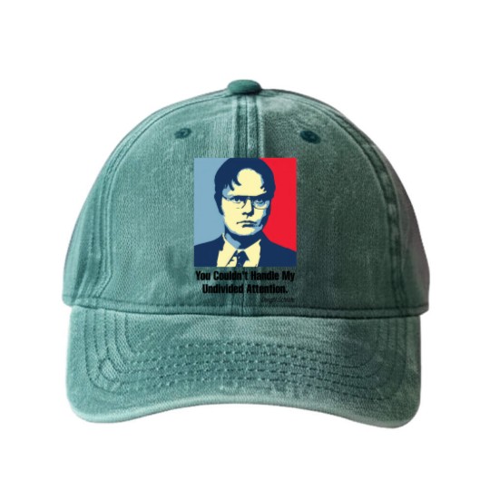 Discover Undivided Attention - Dw Schrute - Washed Denim Baseball Caps
