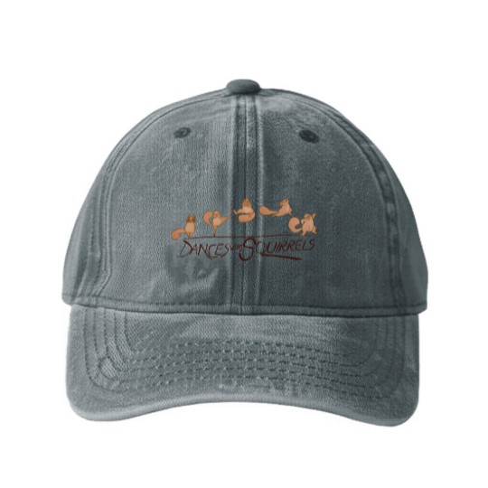 Discover Dances with Squirrels Comedy Unisex Beige Squirrel Washed Denim Baseball Caps