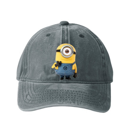 Discover Minion Mayhem: Washed Denim Baseball Caps unleashed with the most loved minion