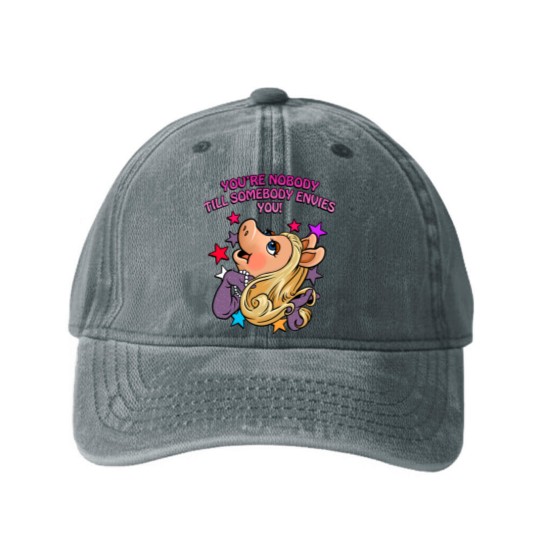 Discover Miss Puppet Character Piggy  Love You Washed Denim Baseball Caps