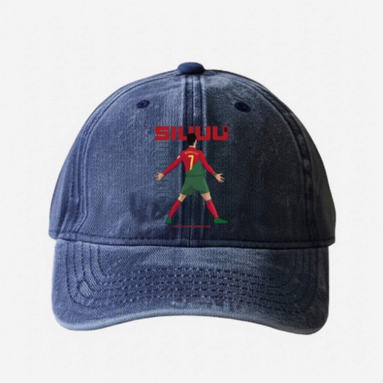 Discover Cristiano Ronaldo Washed Denim Baseball Caps Washed Denim Baseball Caps Washed Denim Baseball Caps, Cr7 Washed Denim Baseball Caps , Portugal , Adult Washed Denim Baseball Caps , Youth Washed Denim Baseball Caps
