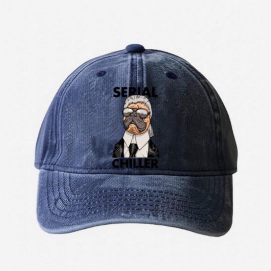 Discover Serial Chiller Washed Denim Baseball Caps