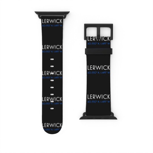 Discover Lerwick Shetland minimalist coordinates Watch Bands For Apple Watch