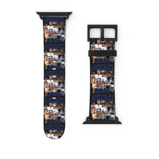 Discover Derrick Rose Watch Bands For Apple Watch - Derrick Rose - Retro American Basketball Watch Bands For Apple Watch