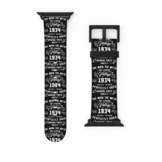 Discover Man Myth Legend 1934 89th Birthday Watch Bands For Apple Watch For 89 Years Old Watch Bands For Apple Watch
