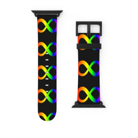Discover autism infinity symbol// rainbow Watch Bands For Apple Watch