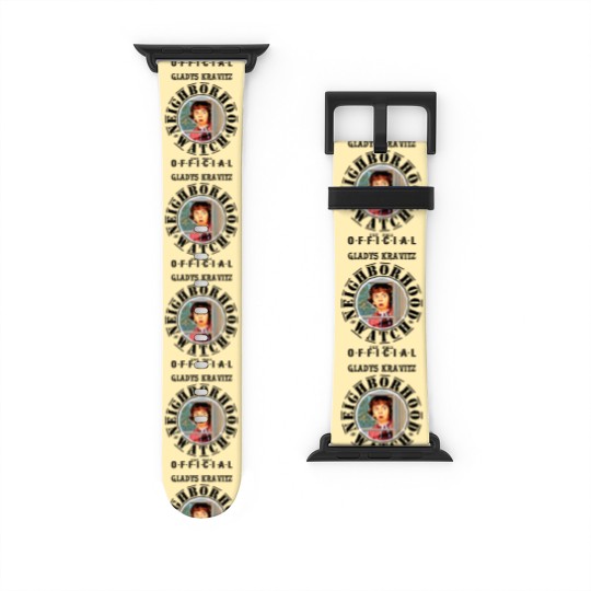 Discover "Vintage" Gladys Kravitz Neighborhood Watch - Whimsical Bewitched Fan Art | Essential Garden Flags Watch Bands For Apple Watch