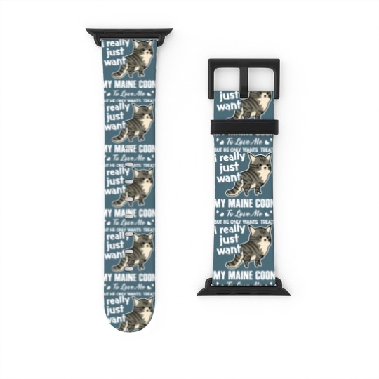 Discover Maine Coon Cat Lover Watch Bands For Apple Watch Watch Bands For Apple Watch