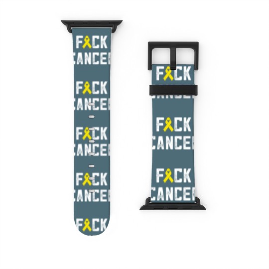 Discover Fck Cancer Funny Chemo Chemotherapy Battle Cancer Watch Bands For Apple Watch