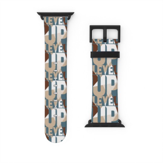 Discover Level Up Dunk High Light Chocolate Matching Sneaker Watch Bands For Apple Watch