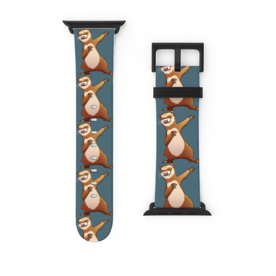 Discover Ferret Gift For Kids Men Women Dabbing Dance Hip-hop Watch Bands For Apple Watch