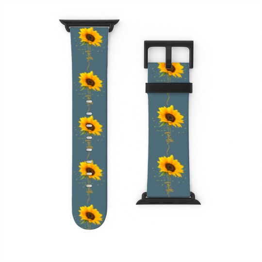 Discover Sunflower Watch Bands For Apple Watch Faith Beautiful yellow sunflower sunflower blooms funny