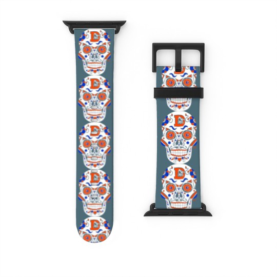 Discover America's Finest Apparel Denver Sugar Skull - Men's Watch Bands For Apple Watch