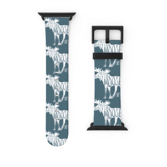 Discover I Just Really Like Moose Stuff Christmas Watch Bands For Apple Watch