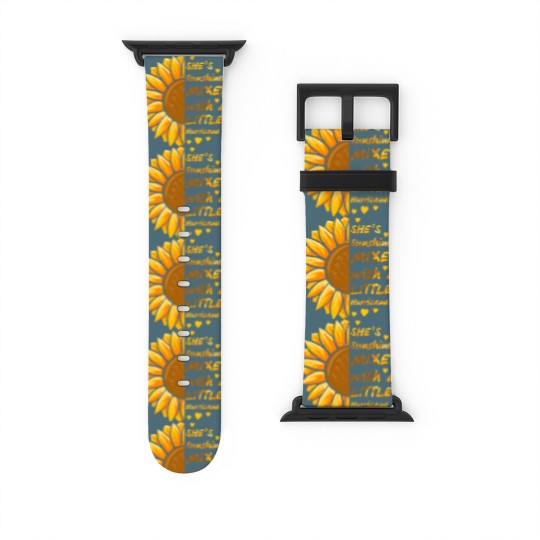 Discover She's Sunshine Mixed With A Littles Hurricane Sunflower Watch Bands For Apple Watch
