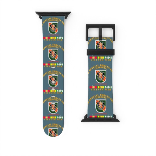 Discover Army 5th Special Forces Group w Flash VN SVC Watch Bands For Apple Watch