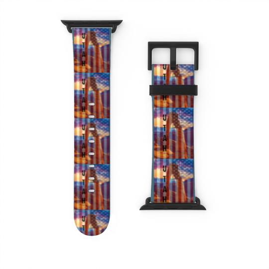 Discover Utah American Flag Watch Bands For Apple Watch